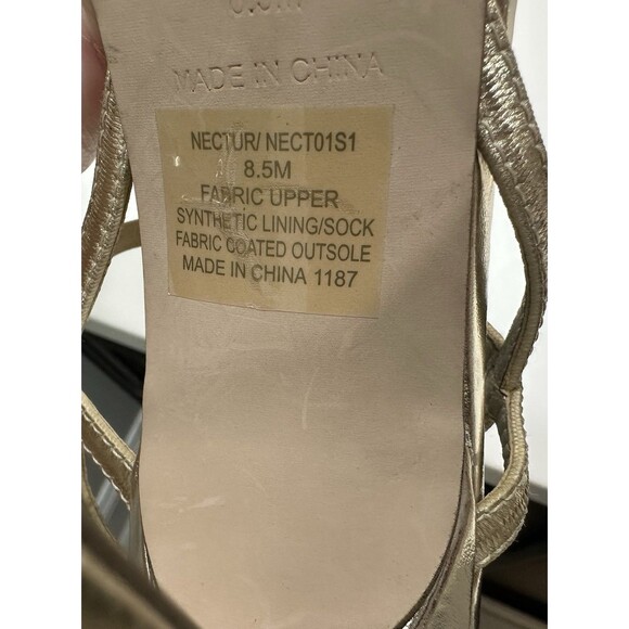 Steve Madden Nectur Strappy Heeled Sandal (Womens) - Gold - Size 8.5 M NYE Party - Picture 6 of 6